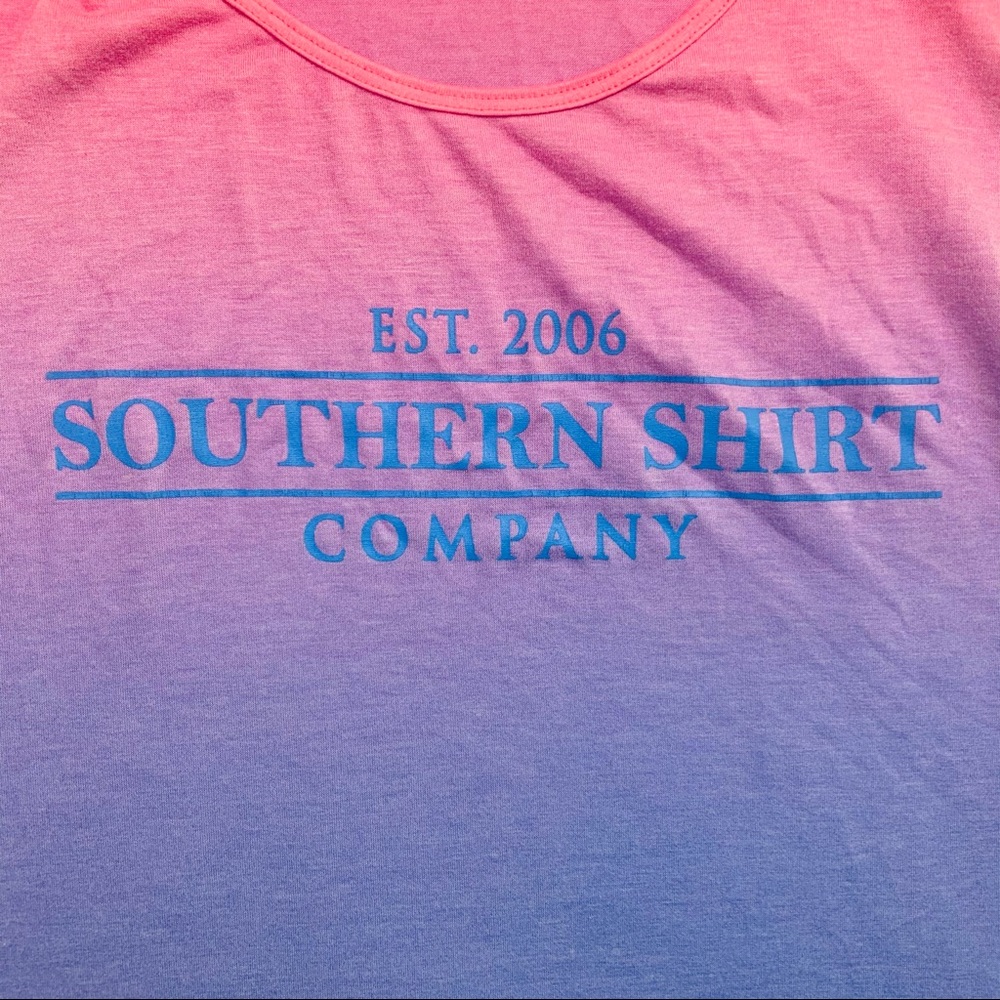Southern Shirt Pink and purple ombré tank top